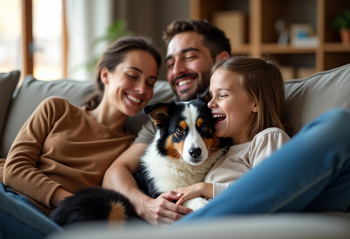 chien famille